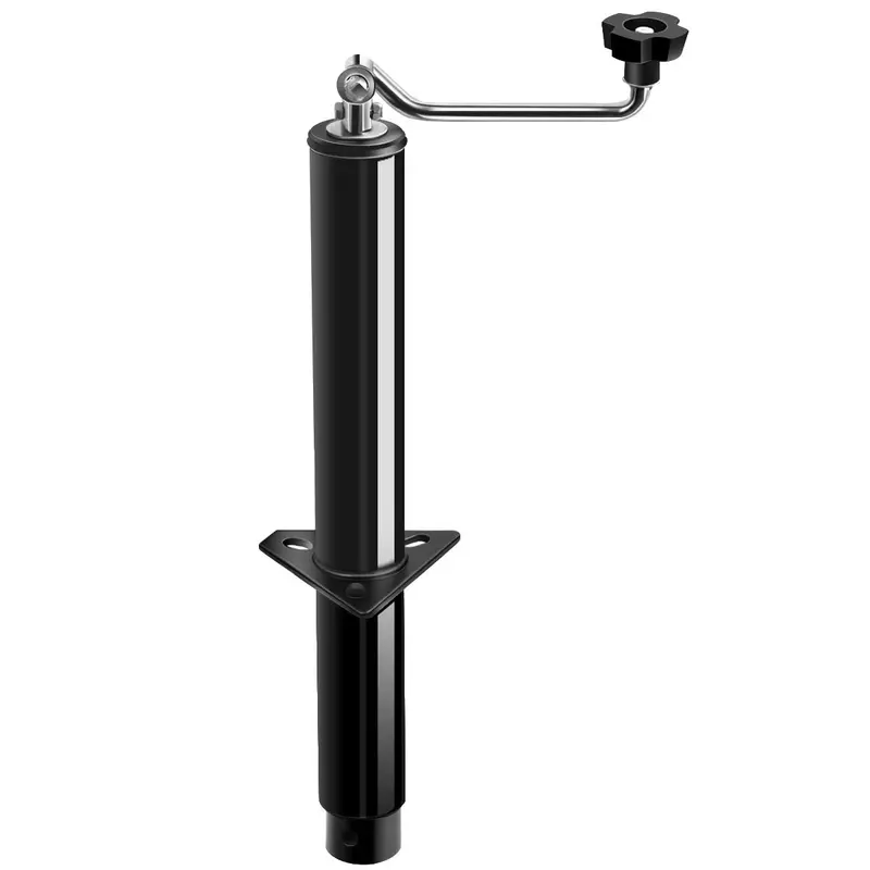 A-Frame RV Tongue Jack – 5,000-Lb Capacity Drop-Top Wind-Up Trailer Lift (Black)