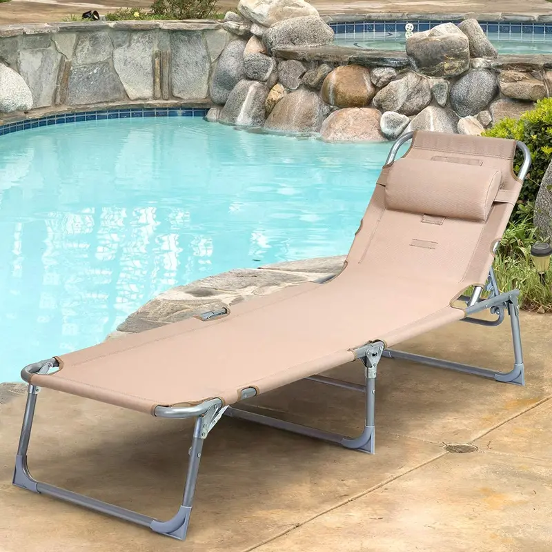 Adjustable Chaise Lounge Recliner for Indoor and Outdoor Relaxation 2
