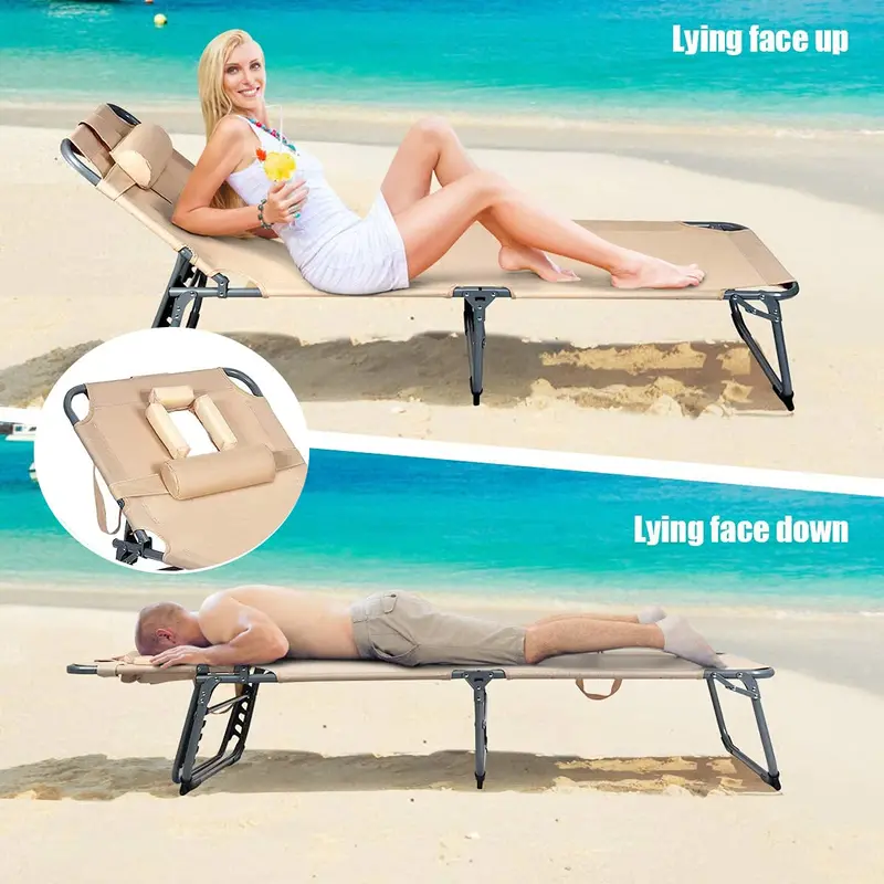 Adjustable Chaise Lounge Recliner for Indoor and Outdoor Relaxation