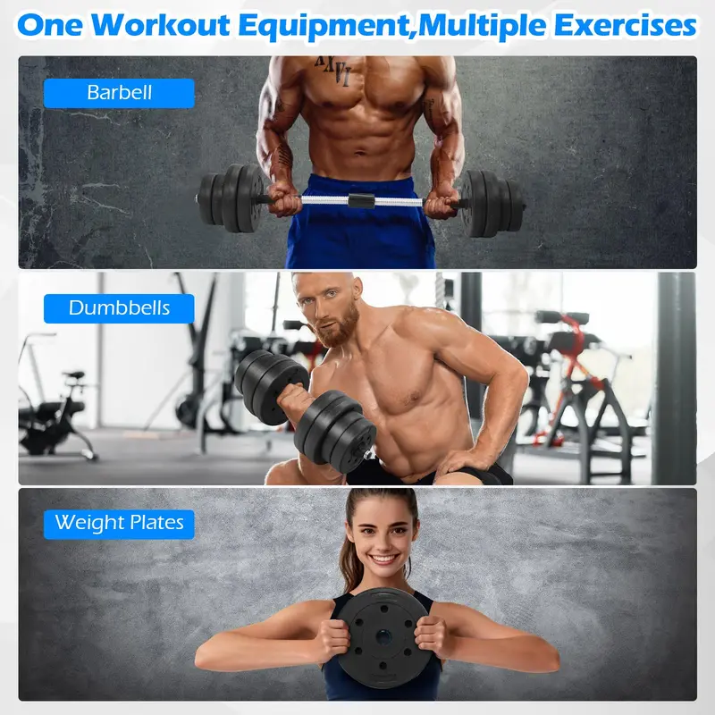 Adjustable Dumbbell Set – 66-Pound Fitness Kit with Interchangeable Weight Plates & Ergonomic Handle