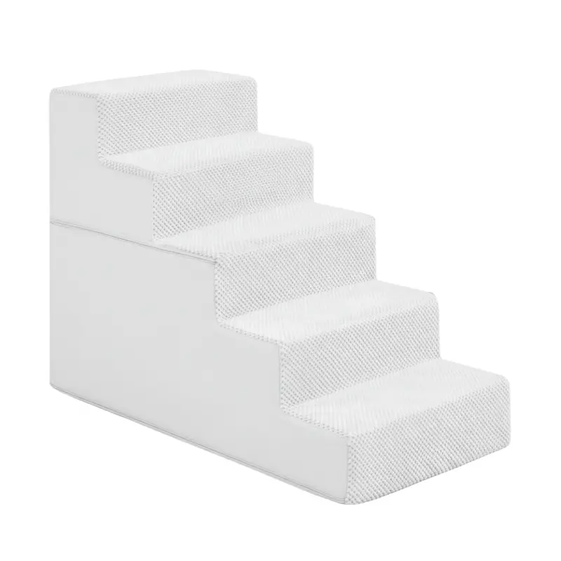 Adjustable Indoor Dog Stairs (3–5 Steps) for Furniture Access