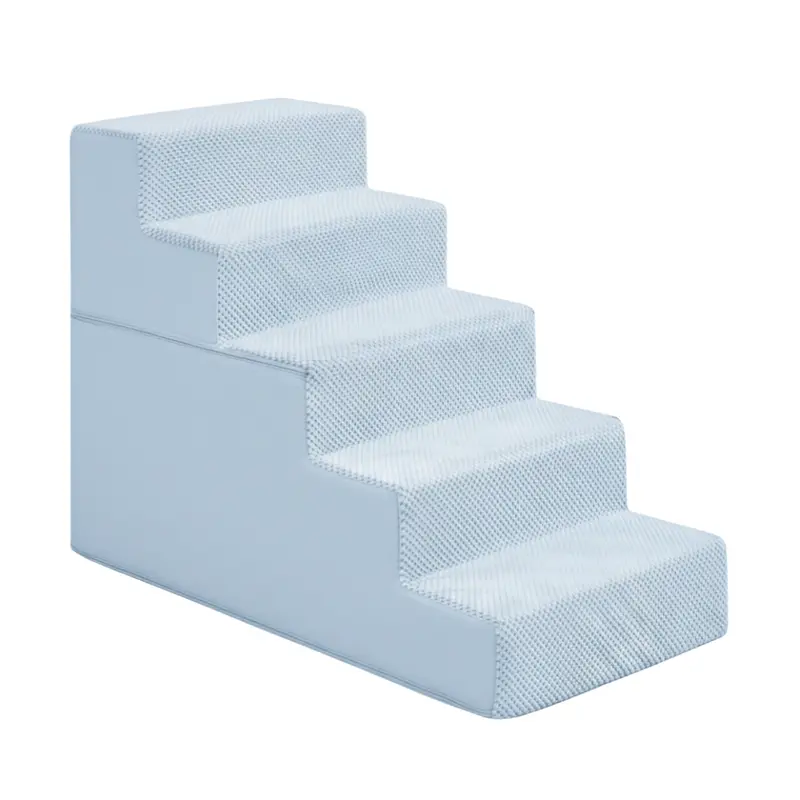 Adjustable Indoor Dog Stairs (3–5 Steps) for Furniture Access