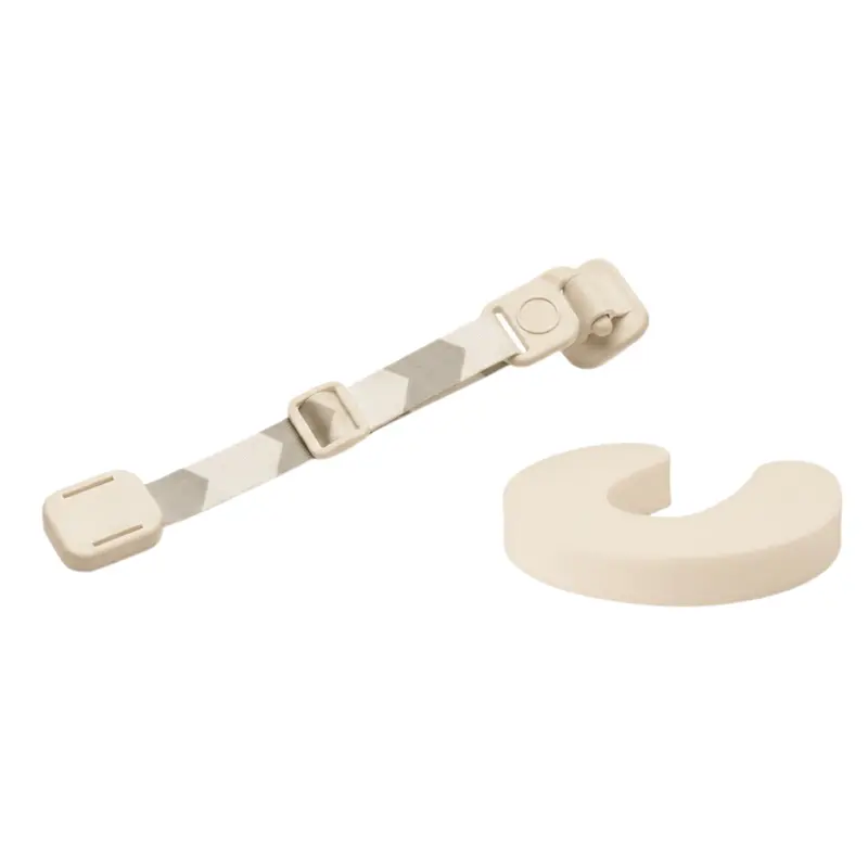 Adjustable Interior Door Gap Latch Strap – Beige Finish