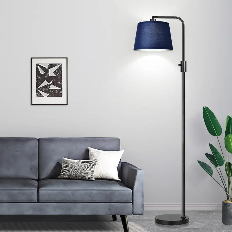 Adjustable LED Floor Lamp – Flexible Head & Vintage Edison-Style Bulb