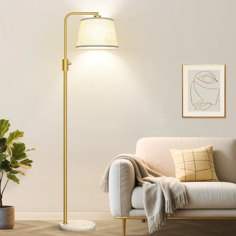 Adjustable LED Floor Lamp – Flexible Head & Vintage Edison-Style Bulb