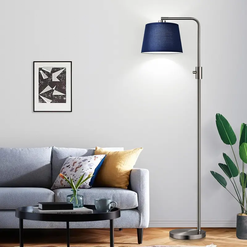 Adjustable LED Floor Lamp – Flexible Head & Vintage Edison-Style Bulb