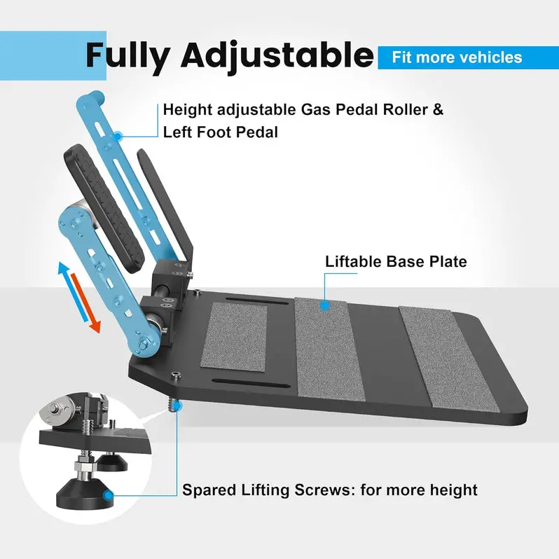 Adjustable Left-Foot Gas Pedal Assist for Drivers – Universal Driving Aid