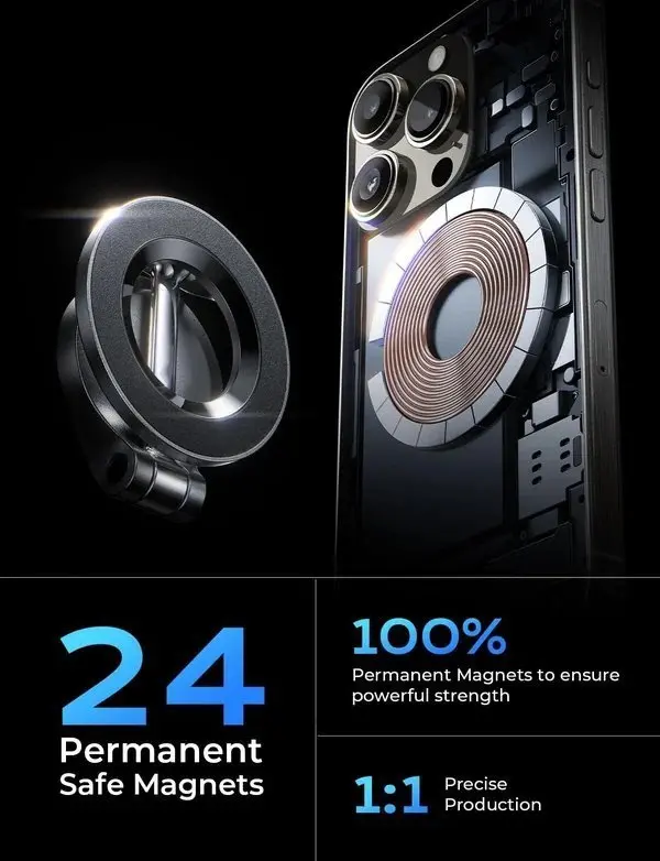 Adjustable Magnetic Car Mount for Smartphones