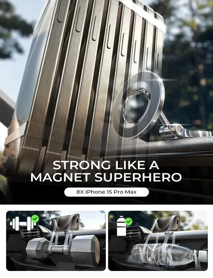 Adjustable Magnetic Car Mount for Smartphones