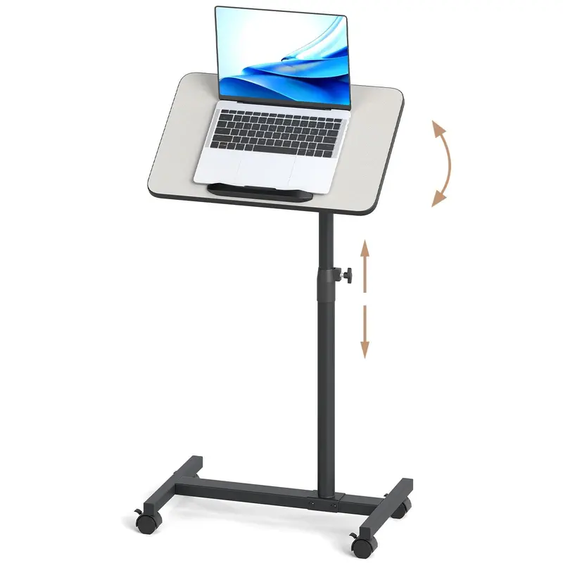 Adjustable Overbed Table for Medical Use – Hospital-Grade Bedside Tray with Height Control