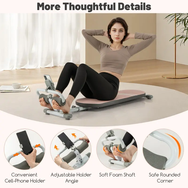 Adjustable Sit-Up Bench for Home Workouts – Three-Angle Backrest & Extendable Frame