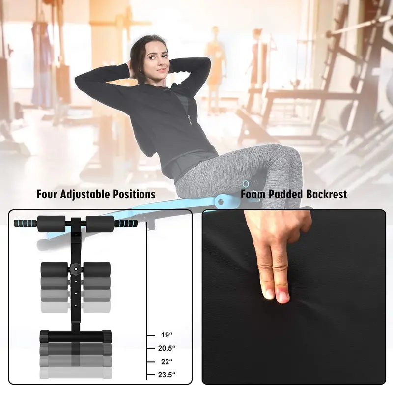 Adjustable Sit-Up Bench – Slant Abdominal Workout Bench for Core Training