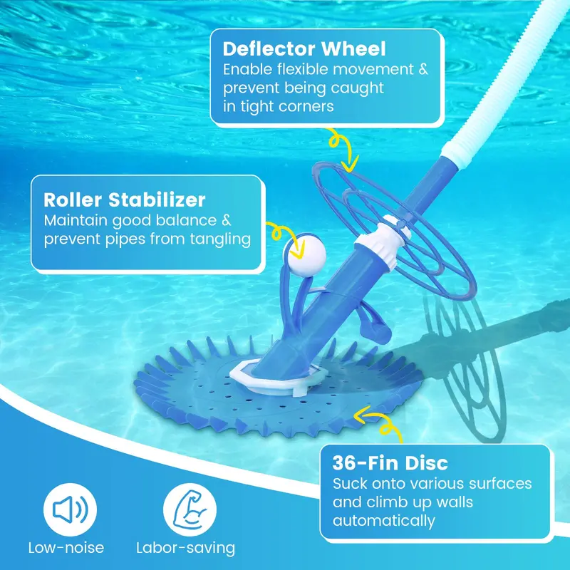 Advanced Automatic Pool Cleaner – Smart Navigation & Efficient Debris Removal