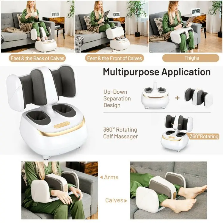 Advanced Shiatsu Foot and Calf Massager with Heating Function
