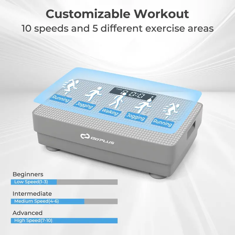Advanced Vibration Training Machine – Gravity-Sensing Platform with Wireless Remote Operation
