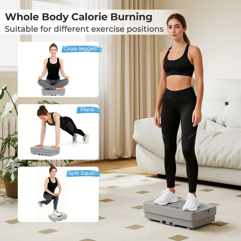 Advanced Vibration Training Machine – Gravity-Sensing Platform with Wireless Remote Operation