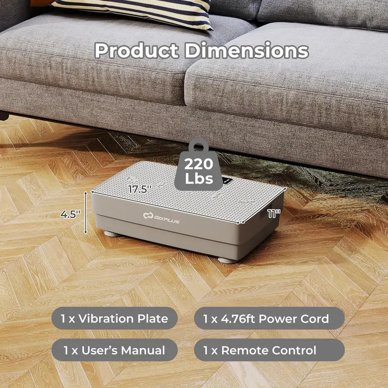 Advanced Vibration Training Machine – Gravity-Sensing Platform with Wireless Remote Operation
