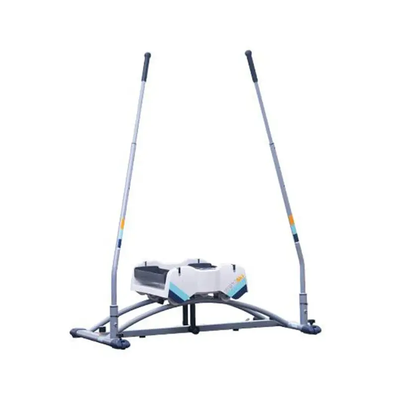 Aeroski 2.0 Ski Trainer – Recoil Spring Resistance Fitness Machine (Gray)
