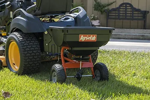 Agri-Fab 85-Lb. Tow-Behind Broadcast Spreader – Adjustable Spread Pattern for Lawns & Landscapes