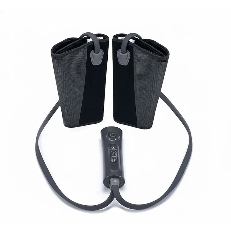 Air Compression Leg Massager – Programmable Timer, Customizable Fit Wraps 2