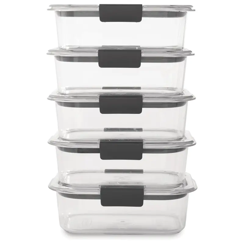 Airtight BPA-Free Food Storage Containers with Secure Lids for Meal Prepping