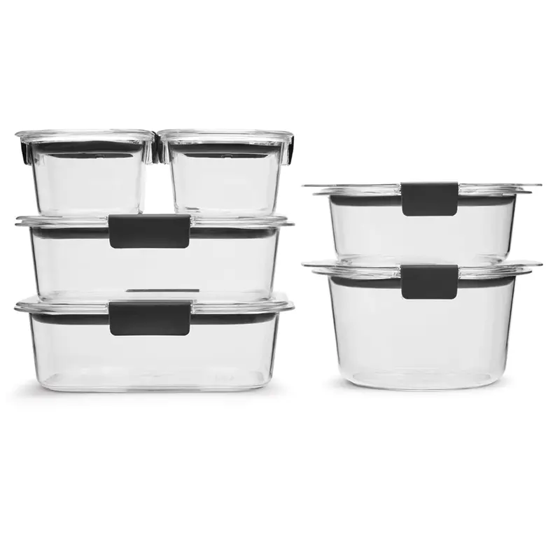 Airtight BPA-Free Food Storage Containers with Secure Lids for Meal Prepping