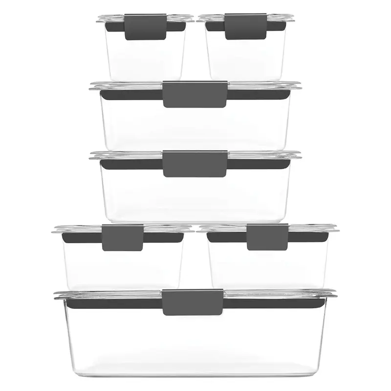 Airtight BPA-Free Food Storage Containers with Secure Lids for Meal Prepping