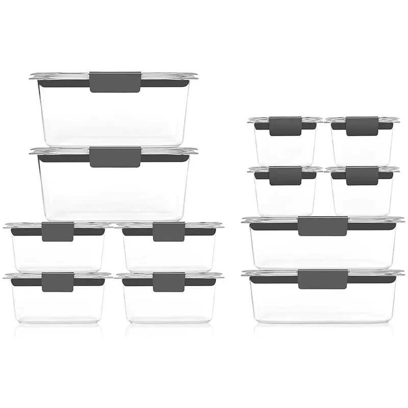 Airtight BPA-Free Food Storage Containers with Secure Lids for Meal Prepping