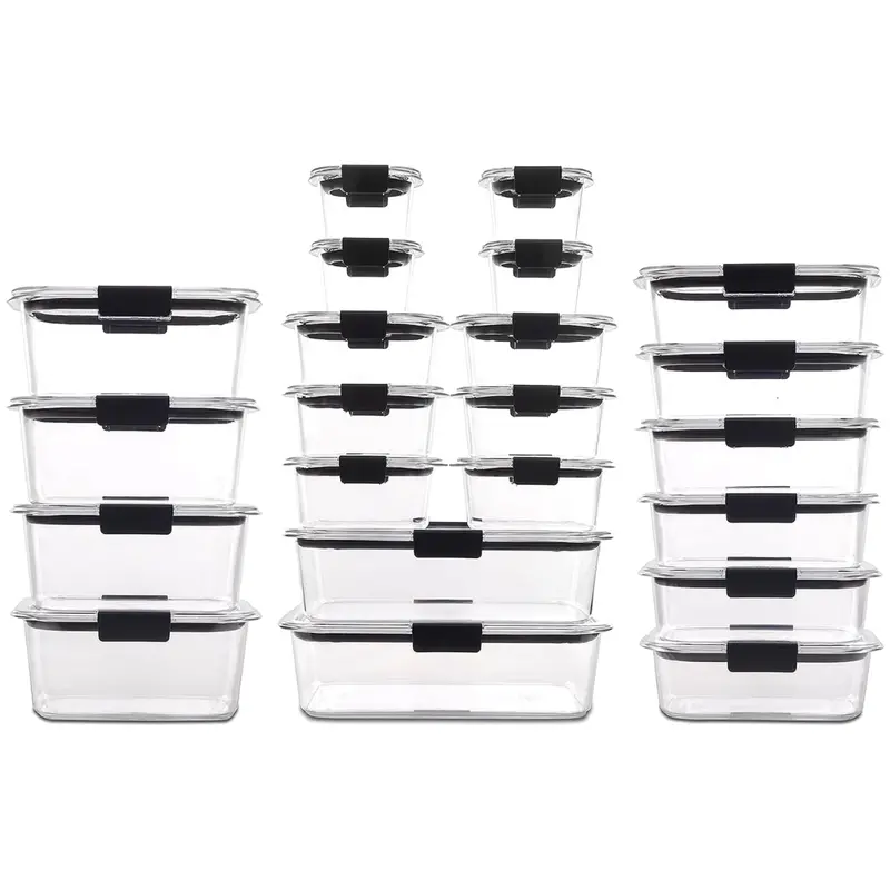 Airtight BPA-Free Food Storage Containers with Secure Lids for Meal Prepping