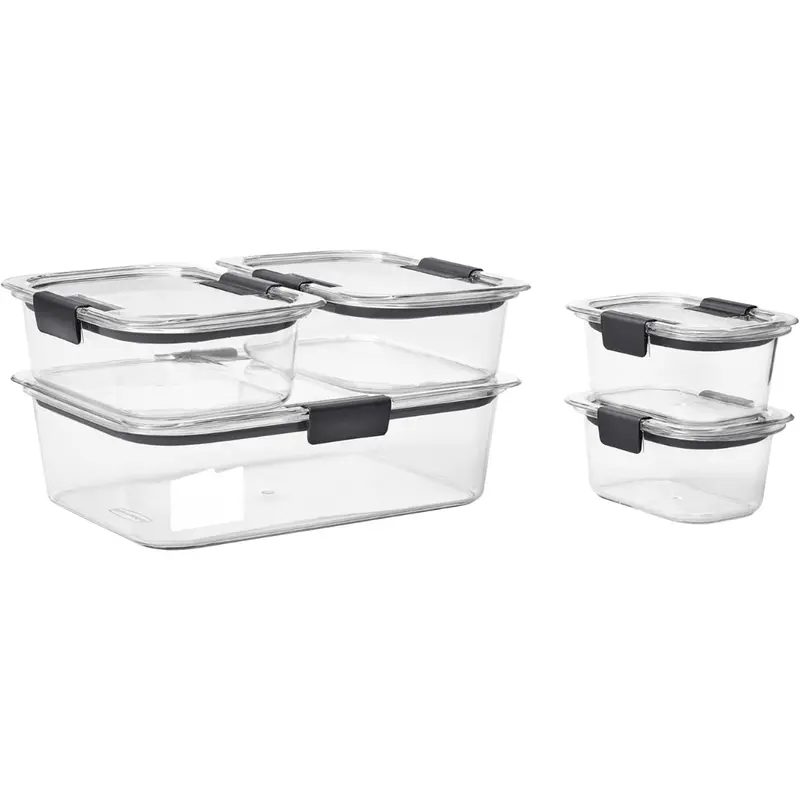 Airtight BPA-Free Food Storage Containers with Secure Lids for Meal Prepping