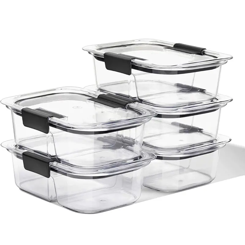 Airtight BPA-Free Food Storage Containers with Secure Lids for Meal Prepping