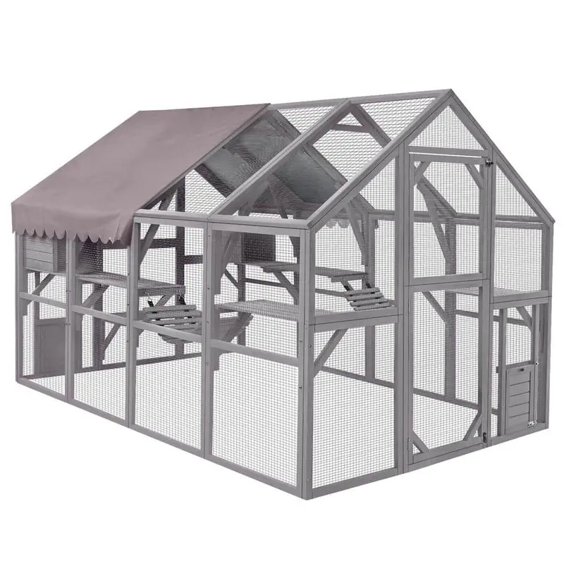 aivituvin Large Outdoor Cat Enclosure – Secure Run for Felines