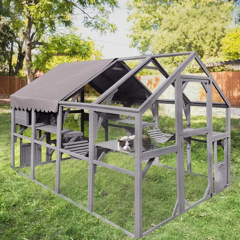 aivituvin Large Outdoor Cat Enclosure – Secure Run for Felines