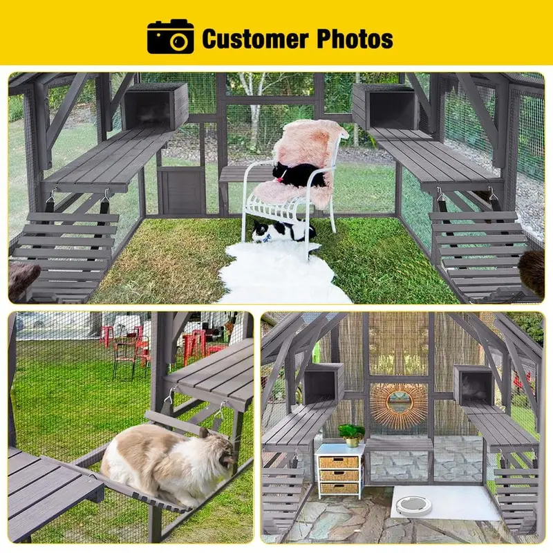 aivituvin Large Outdoor Cat Enclosure – Secure Run for Felines