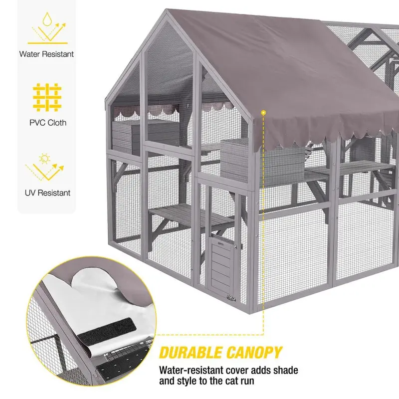 aivituvin Large Outdoor Cat Enclosure – Secure Run for Felines