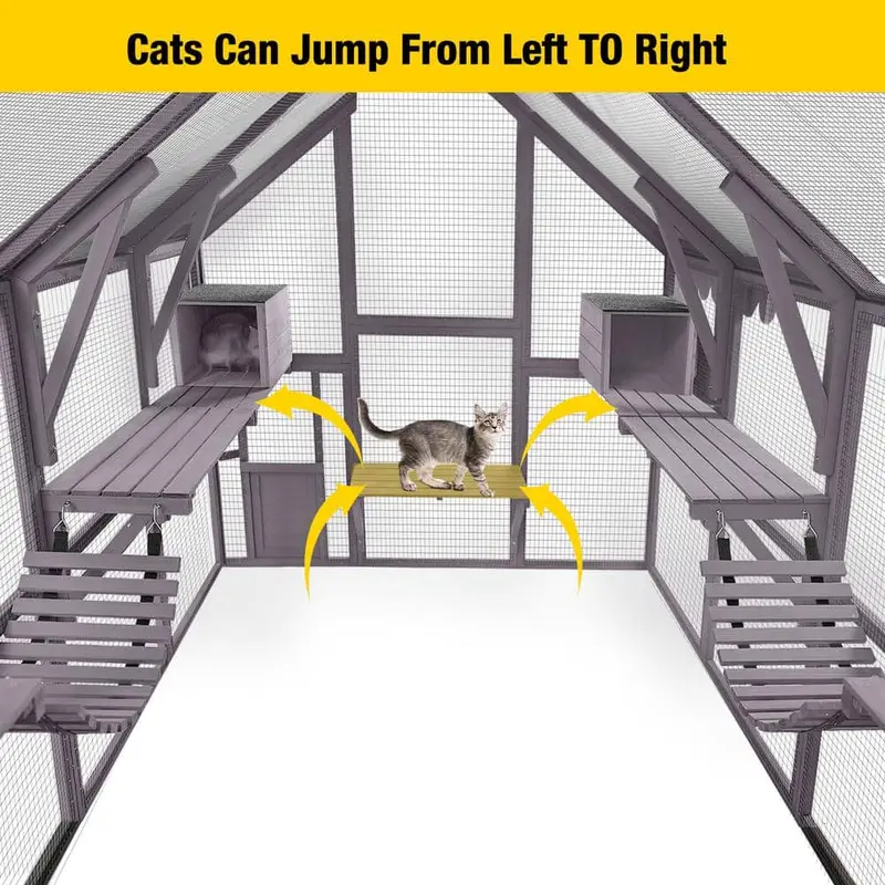 aivituvin Large Outdoor Cat Enclosure – Secure Run for Felines