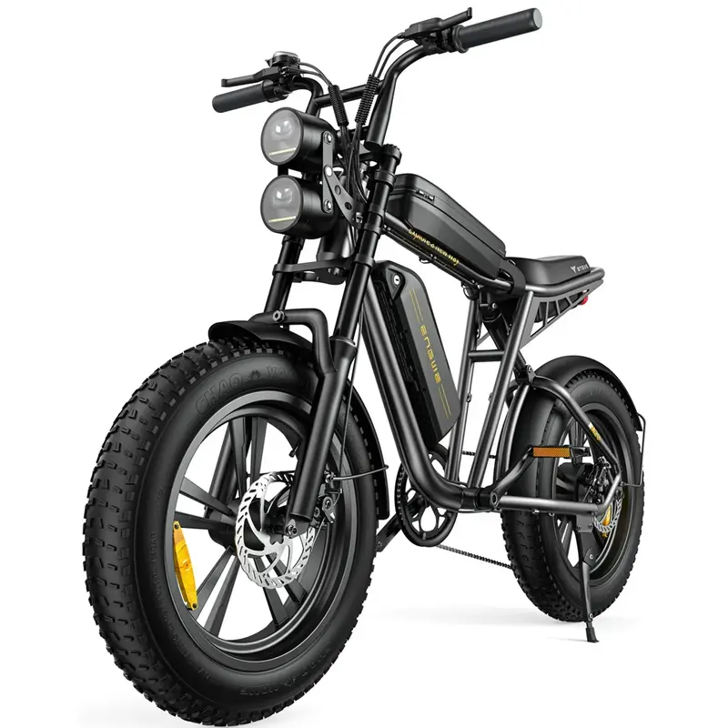 AKEZ Retro 1000W Electric Fat-Tire Bike – 28 mph Top Speed, 94-Mile Range, Full Suspension, UL-Certified