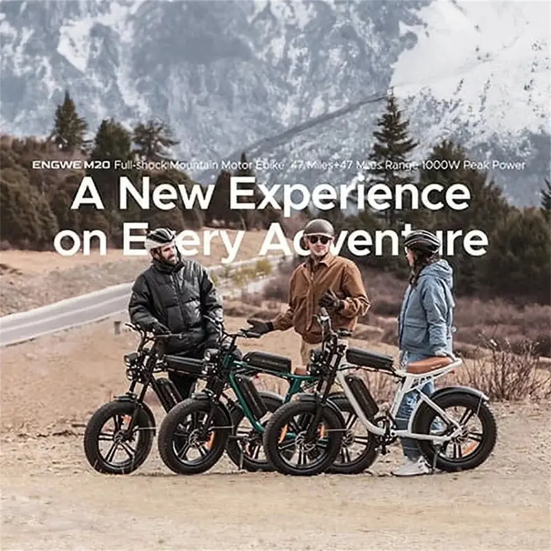 AKEZ Retro 1000W Electric Fat-Tire Bike – 28 mph Top Speed, 94-Mile Range, Full Suspension, UL-Certified