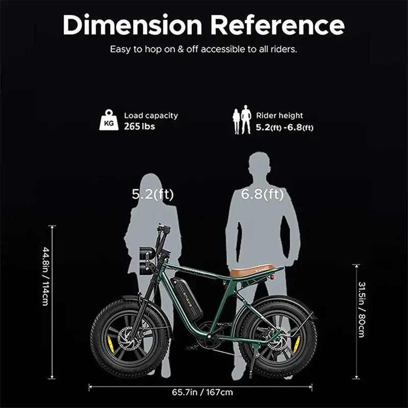 AKEZ Retro 1000W Electric Fat-Tire Bike – 28 mph Top Speed, 94-Mile Range, Full Suspension, UL-Certified
