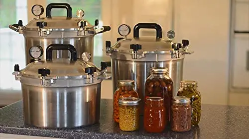 All American 30-Quart Pressure Canner and Cooker – Stainless Steel, Model 930