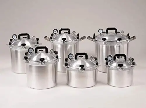 All American 30-Quart Pressure Canner and Cooker – Stainless Steel, Model 930