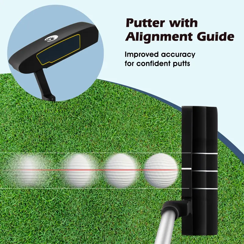 All-in-One Golf Set for Men – 12-Piece Right-Handed Club Kit with Carry Bag