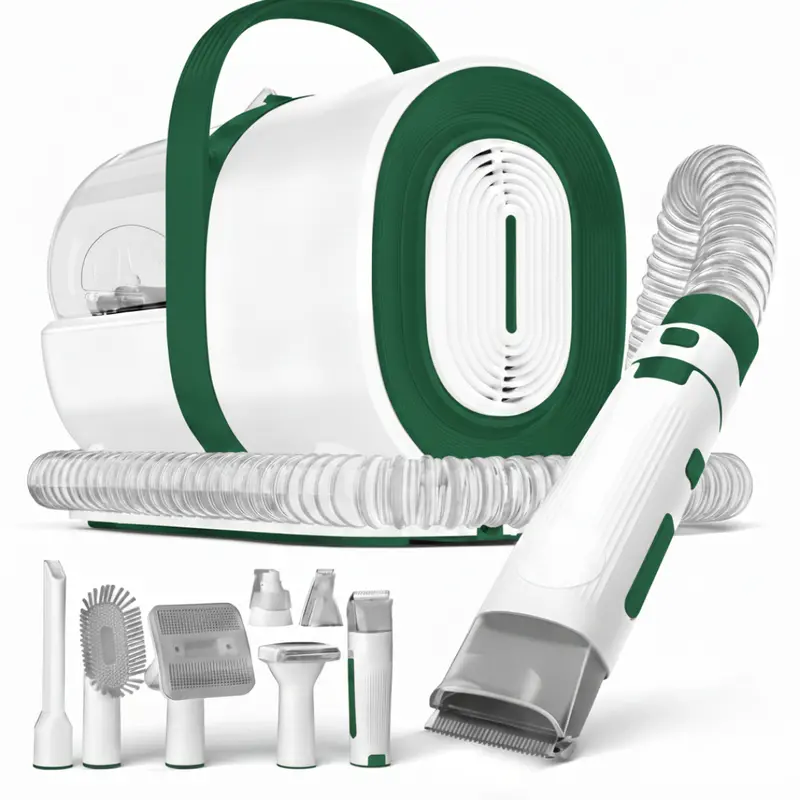 All-in-One Grooming Vacuum Kit Featuring Clippers, Nail Grinder, and Hair Collection Tools 2