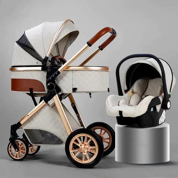 All-in-One Premium Travel System: Convertible Stroller with Compatible Infant Car Seat and Base