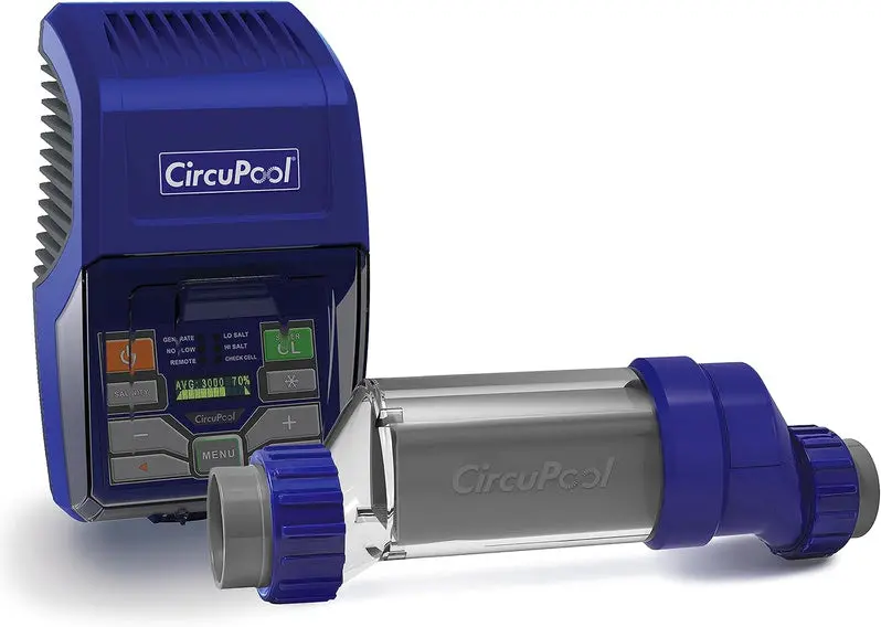 All-in-One Saltwater Pool Chlorination System with Titanium Electrode Cell | 7-Year Limited Warranty | Professional Installation Recommended