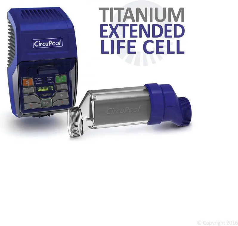 All-in-One Saltwater Pool Chlorination System with Titanium Electrode Cell | 7-Year Limited Warranty | Professional Installation Recommended