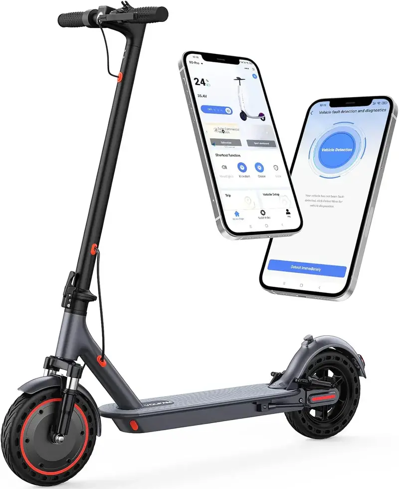 All-Terrain Electric Scooter – 350W/500W Motor, Solid Tires, Dual Brakes, Extended Range Options