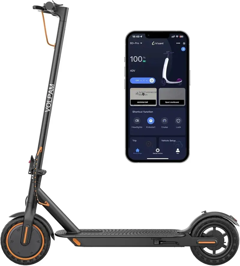 All-Terrain Electric Scooter – 350W/500W Motor, Solid Tires, Dual Brakes, Extended Range Options