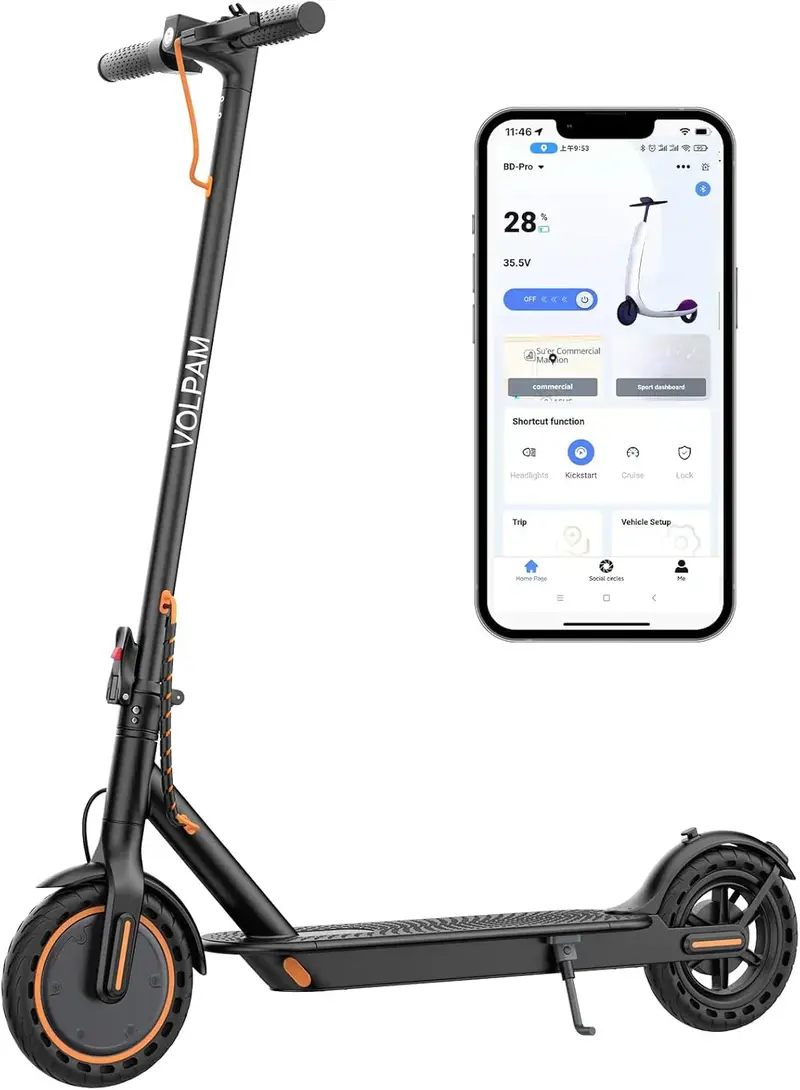 All-Terrain Electric Scooter – 350W/500W Motor, Solid Tires, Dual Brakes, Extended Range Options