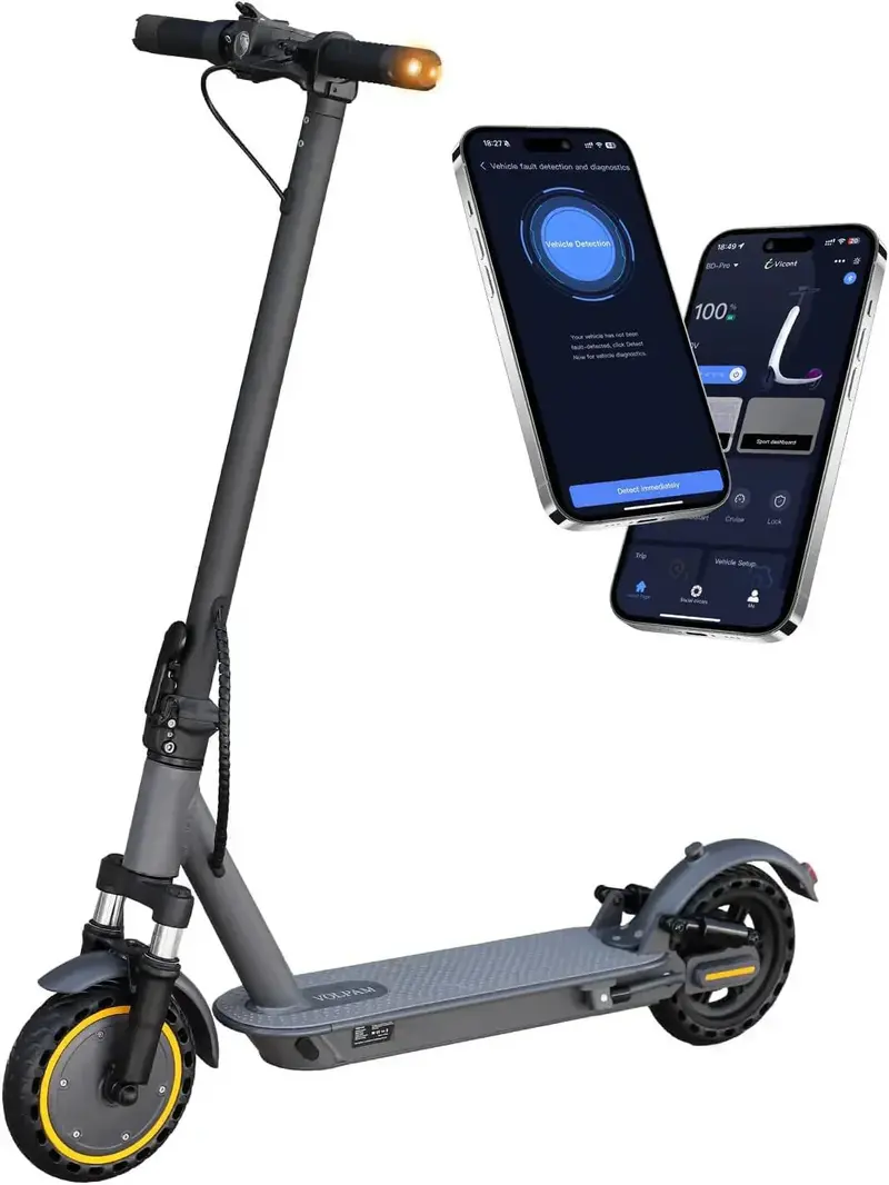All-Terrain Electric Scooter – 350W/500W Motor, Solid Tires, Dual Brakes, Extended Range Options